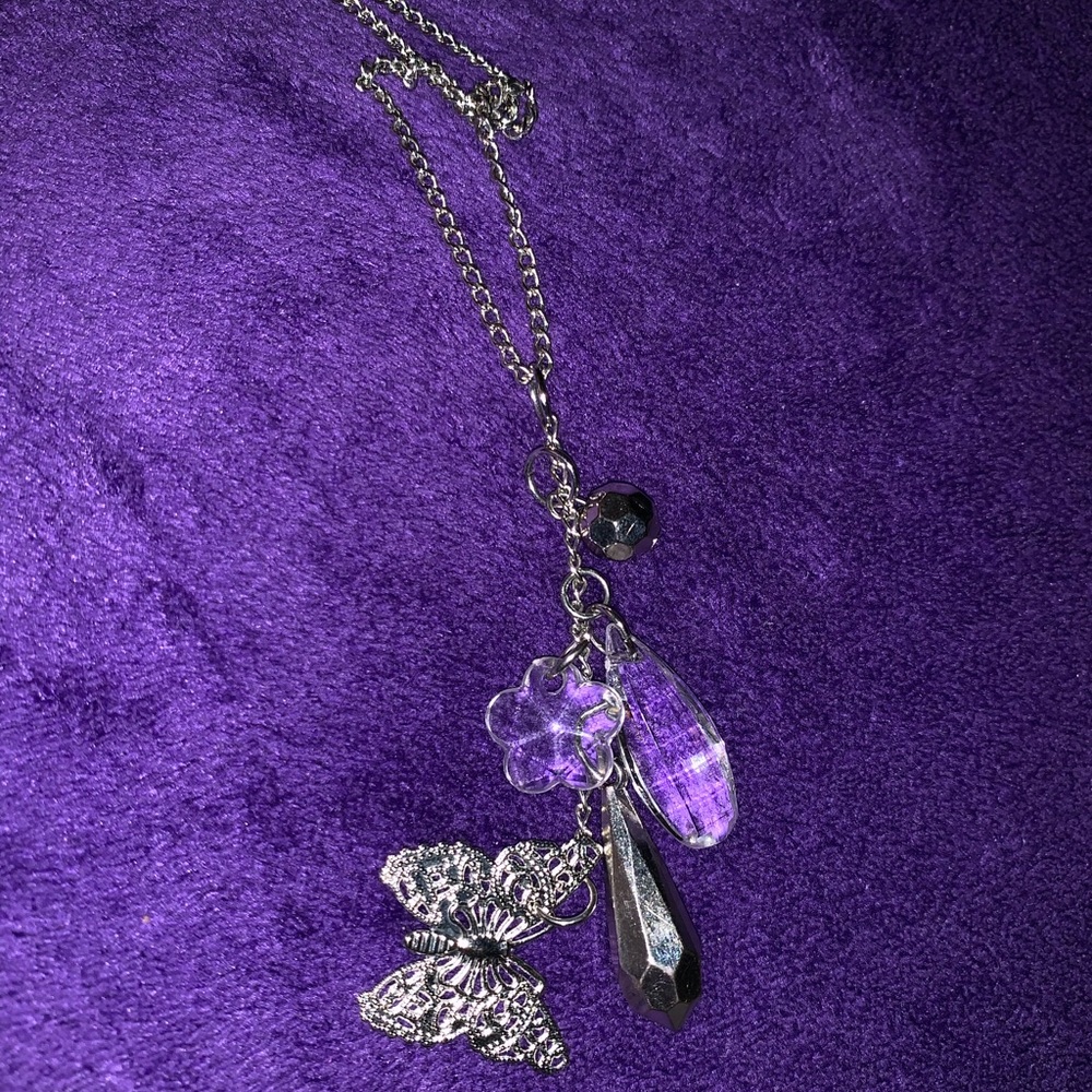 multi charm necklace